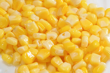 Sweet corn grains background.