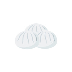 meatbun icon design template vector