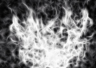 煙の渦のイラスト