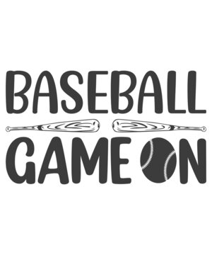 baseball game on SVG T-Shirt Design.