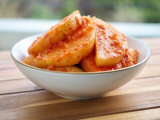 한국의 전통음식 무 김치