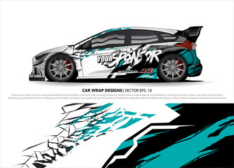 car wrap design. simple lines with abstract background vector concept for vehicle vinyl wrap and automotive decal livery

