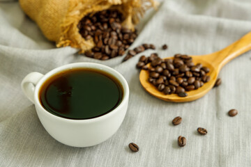 .black coffee in the morning