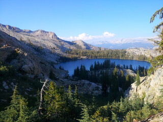 May Lake from Mt Hoffman trail, Yosemite National Park