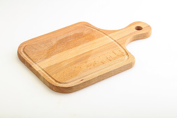 Wooden board for kitchen isolated