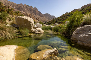 Fototapeta na wymiar Wadi Tiwi Oman