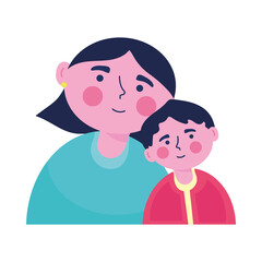 mother with little son