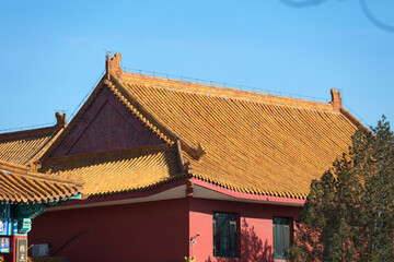 Antique architecture of Beijing Xiaotangshan Hot Spring Hotel