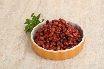 Red kidney bean in the bowl