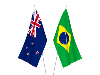 Brazil and New Zealand flags