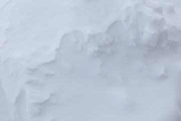 Snowy crust as an abstract background.