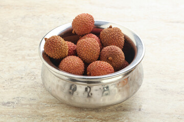 Sweet juice lychee tropical fruit