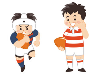 ラグビー選手　ラガーマン　スポーツ　部活動