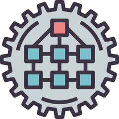 stem outline style icon