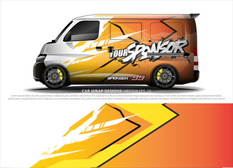 car wrap design. simple lines with abstract background vector concept for vehicle vinyl wrap and automotive decal livery
