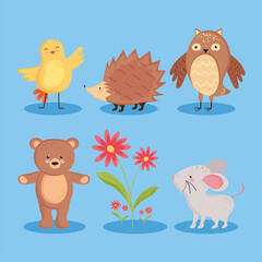 five spring animals