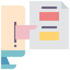 assignment flat style icon