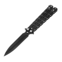 Knife tourist, hunting, tactical, military for survival and self-defense. Steel blade. An isolated...