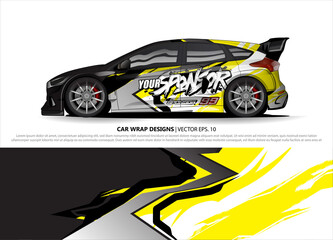 car wrap design. simple lines with abstract background vector concept for vehicle vinyl wrap and automotive decal livery