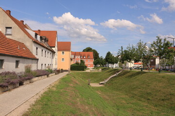 Blick in die Altstadt von Neustadt an der Donau