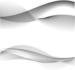 Abstract wave. Transparent waves. Smooth wave vector. Vector abstract line-illustration material