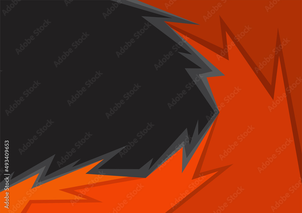 Poster Minimalist background with gradient jagged zigzag pattern and some copy space area