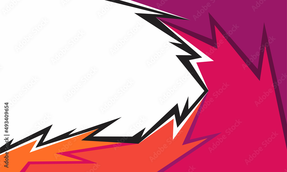 Poster Minimalist background with gradient jagged zigzag pattern and some copy space area