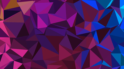 Abstract polygonal geometric multicolored background.