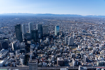 Fototapeta premium 空撮 名古屋駅
