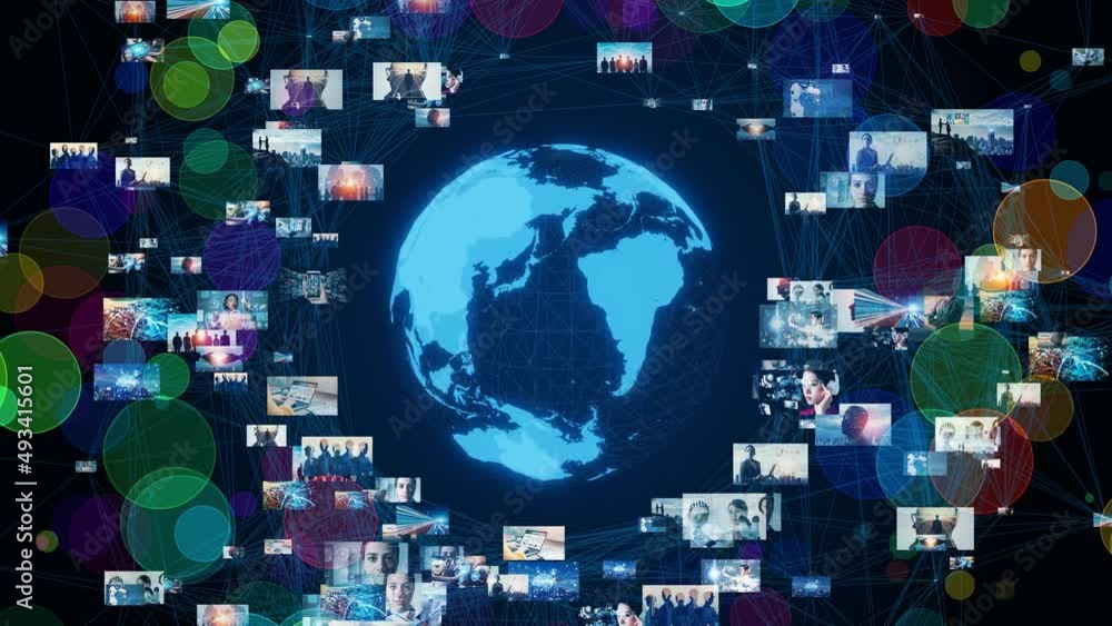 Aufkleber digital contents concept. social networking service. streaming video. nft. non-fungible token.