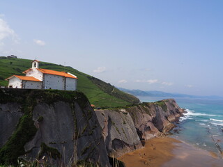 Zumaya, localidad costera del Pais Vasco. Francia.