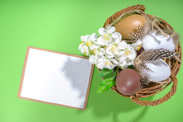 Happy Easter mockup background