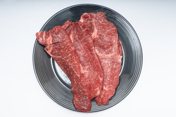 Beef fillets neatly served in a bow