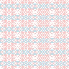 Fototapeta premium Snowflakes Fair Isle Seamless Pattern Design