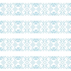 Snowflakes Fair Isle Seamless Pattern Design