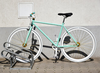 Bicycle in the parking lot