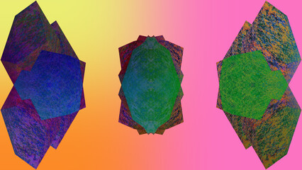 Abstract glitch art gradient background image.