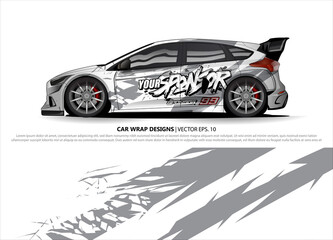 car wrap design. simple lines with abstract background vector concept for vehicle vinyl wrap and automotive decal livery
