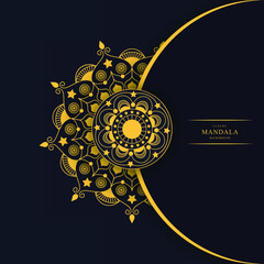 Luxury background vector mandala vector in illustration premium vector graphic design and digital art Premium Vector