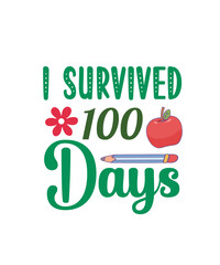 100 days of school Svg Design