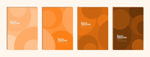 Fototapeta premium set of abstract geometric background with circles vector
