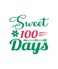 Fototapeta premium 100 days of school Svg Design