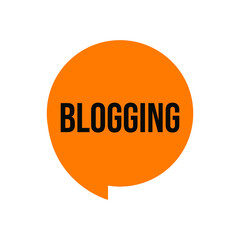 Blogging website icon label speech design vector