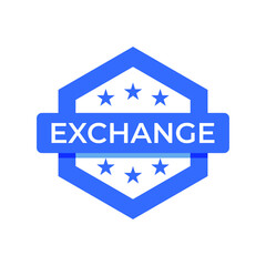 Exchange icon sign symbol label design vector