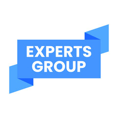 Experts group member icon label design vector