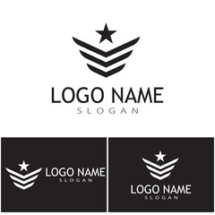 Military icon Vector Illustration design Logo template