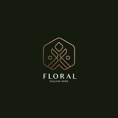 Luxury Floral logo design