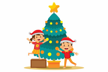 Crishtmas cute character 