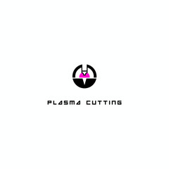 An illustration consisting of a plasma cutting nozzle in the form of a symbol or logo 