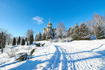 The Church of All Saints on Mamayev Kurgan in Volgograd, Volgograd, Russia.